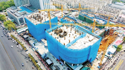 地铁4号线营市街站TOD项目加速建设中