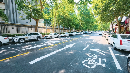 槐苑文化体育公园周边道路焕新升级